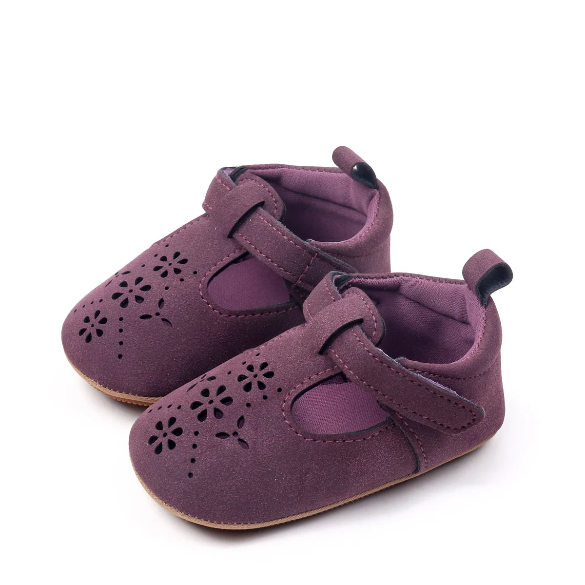 Baby Shoes For Boys And Girls, New Style, 0-1 Year Old, Hollow Out Rubber Sole, Anti-slip And Breathable Learning