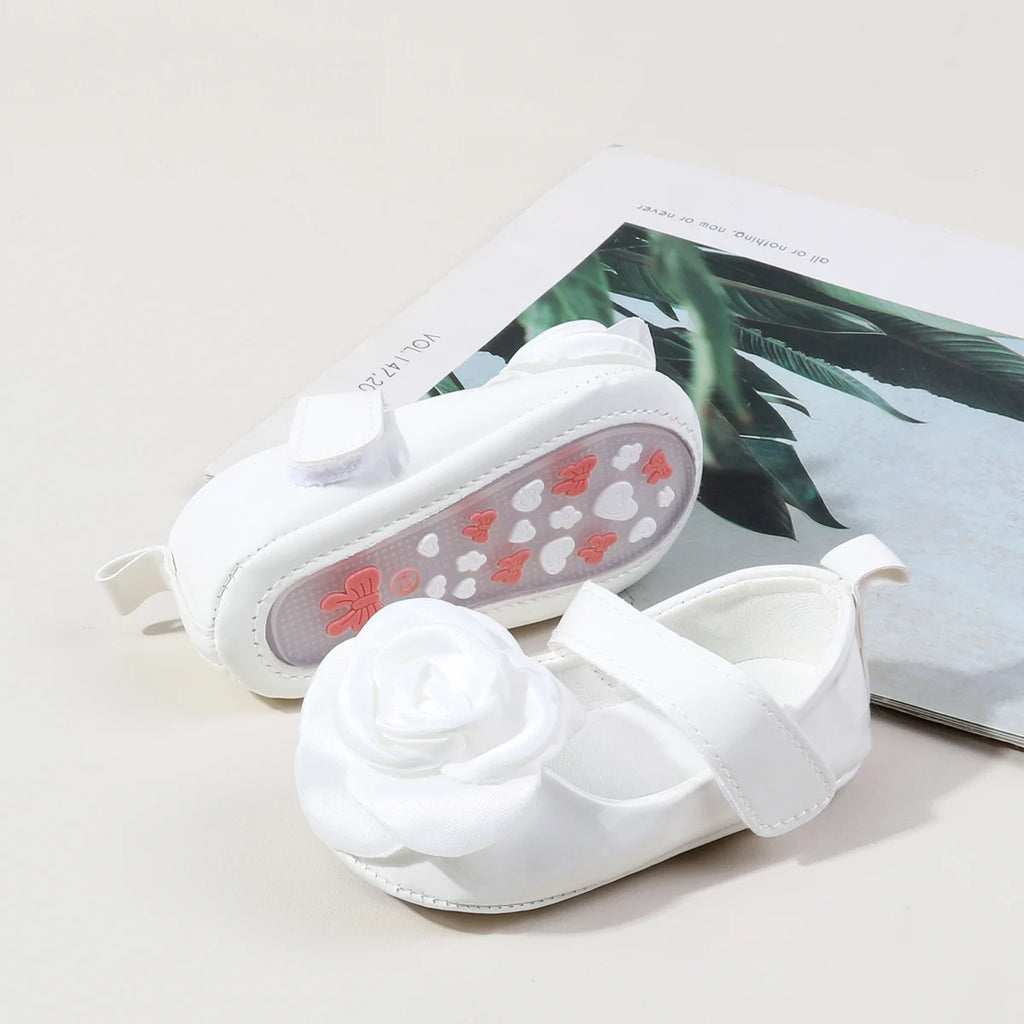 Fashion Girl Princess Shoes 2025 Autumn New Baby Leather Shoe Comfort Anti Slip Girl Flower Casual Shoes Retro Child Ballet Shoe