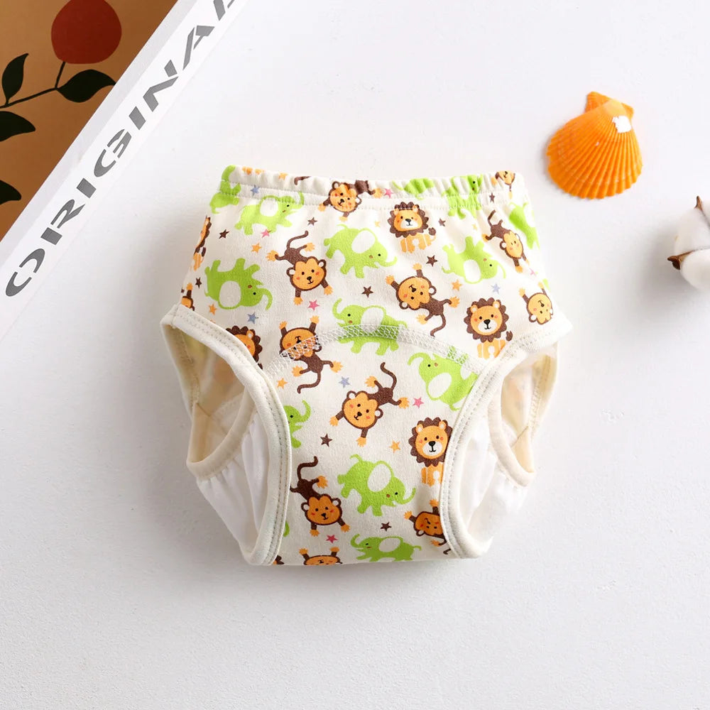 Cotton Baby Training Pant Reusable Gauze Diaper Waterproof Cloth Diaper Washable Nappies Diapering