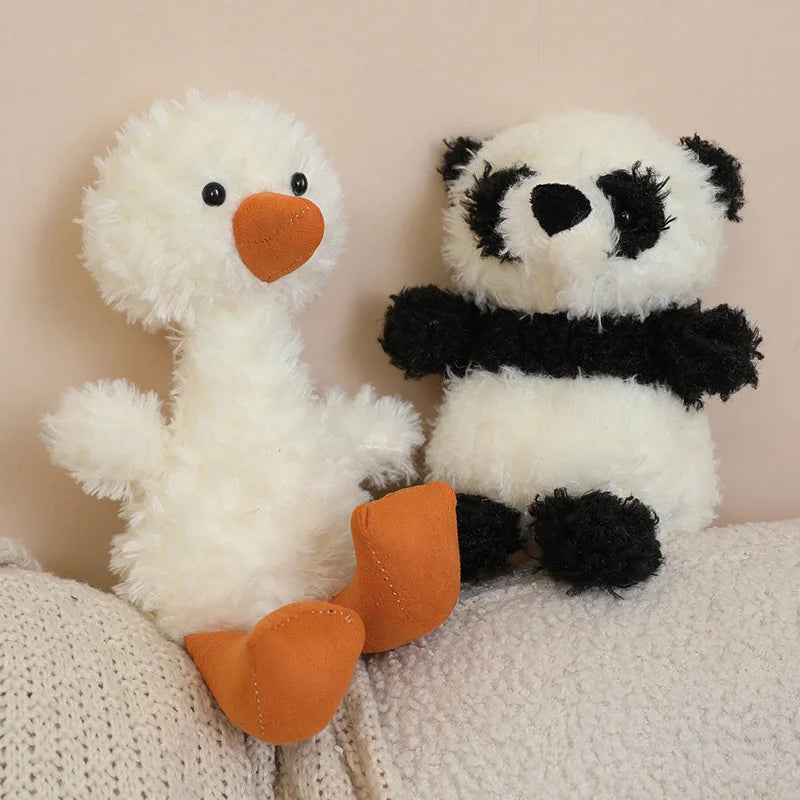 20cm Soft Furry Plush Toys Kawaii Cute Fox Owl Pig Lamb Chick Duck Stuffed Animals Toys Pp Cotton Plushies Dolls Gifts Children