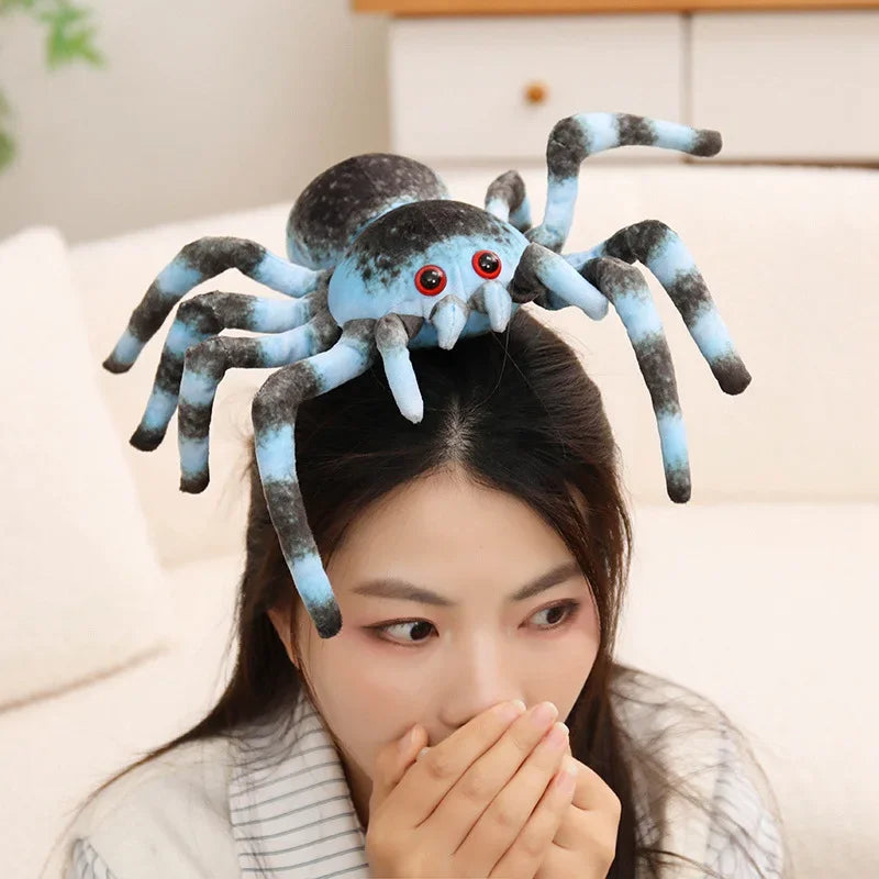Nice Realistic Tarantula Spider Plush Toy 7 Styles Spooky Stuffed Animal Doll Forhalloween Decor, Prank Gifts And Party Favors
