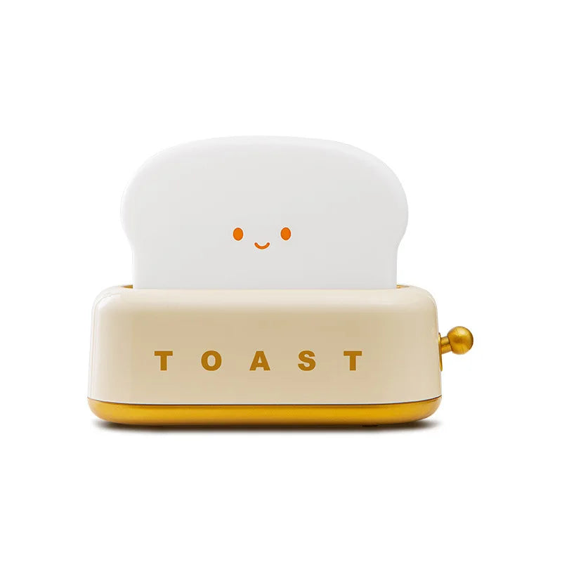 LumiBright Toaster Night Light Rechargeable Dimmable Toast Shape Bedside Lamp Model TNL-01