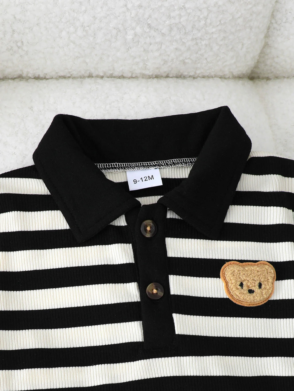 2Pcs Baby boy Baby Summer Set with Collar Striped Short Sleeves and Shorts Fashion Set Suitable for 0-3 Year Old Toddler Boys