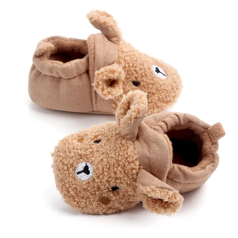 Baby Winter Shoes Cute Animal Ear Soft Cotton Warm and Comfortable for 0-18 Months Boys and Girls 2024 New Fashion  D2028 D2097