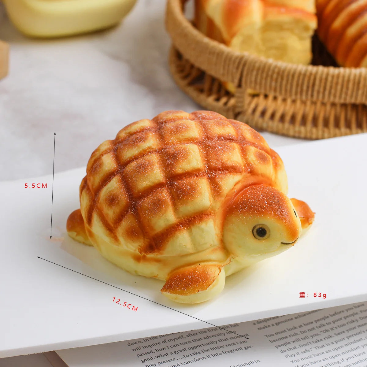 Kawaii Cartoon Animal Bread Squishy Slow Rising Squeeze Toy, Simulated Croissant Bun Fidget Toy Soft Stress Relief Toy Gift