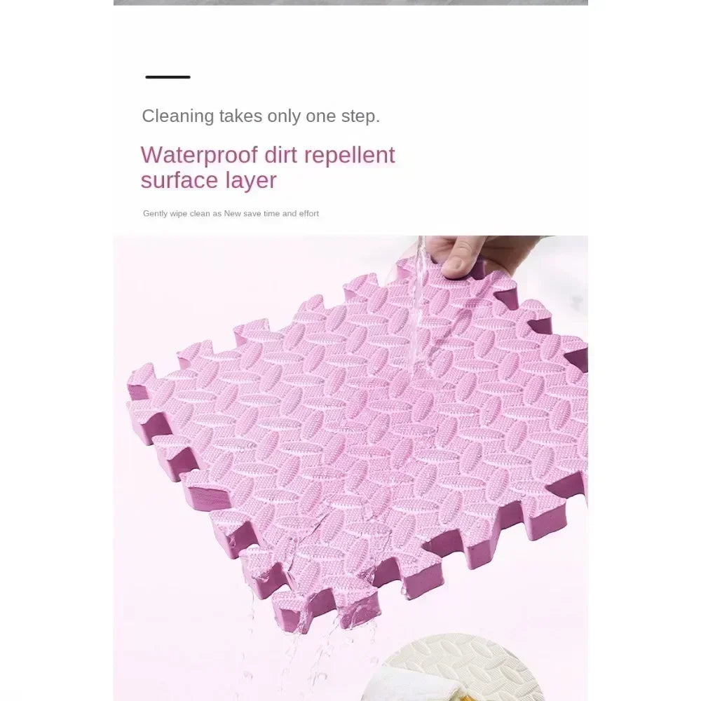 2.5cm Thick Baby Play Mat Tiles Interlocking EVA Foam Puzzle Floor Mats for Crawling Kids Room Safety Pad 2/6Pieces