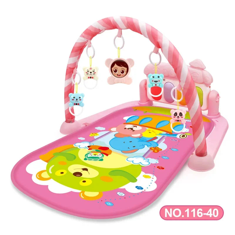Infantino Multifunctional Baby Activity Gym Play Mat With Musical Rack For Infant Development