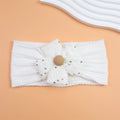 2026 New Arrival Baby Girl Flower Headband Soft Nylon Elastic Turban Sequin Tweed Bow Newborn Hairbands Toddler Hair Accessories