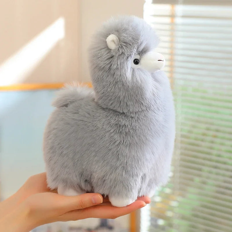 25/35cm Velvet Alpaca Plush Toy Soft And Comfortable Alpaca Doll Hug Pillow Standing Posture Sheep Soft Stuffed Animal Doll