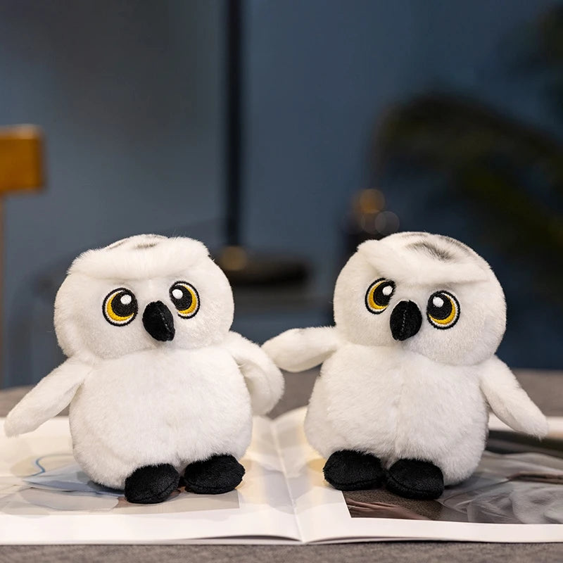 Cartoon Hedwig Owl Plush Toys Soft Stuffed Animal Plushie Shoulder Decor Fun Toy for Boys & Girls Birthday Gift