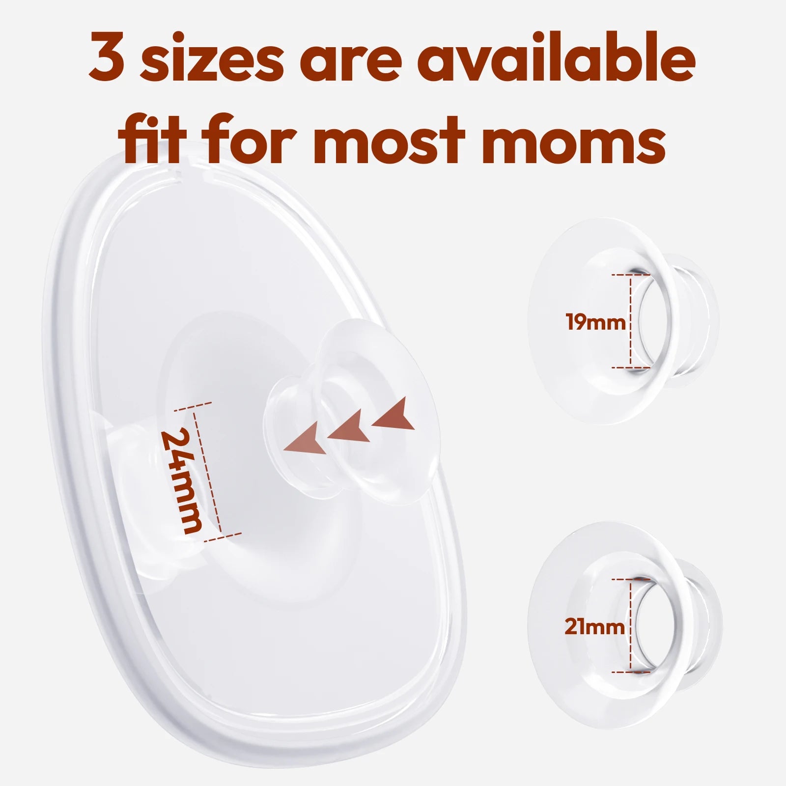 NCVI Electric Breast Pump, Hands-Free Breastfeeding Pump with 4 Modes & 9 Levels, Low Noise, 19/21/24mm Flanges