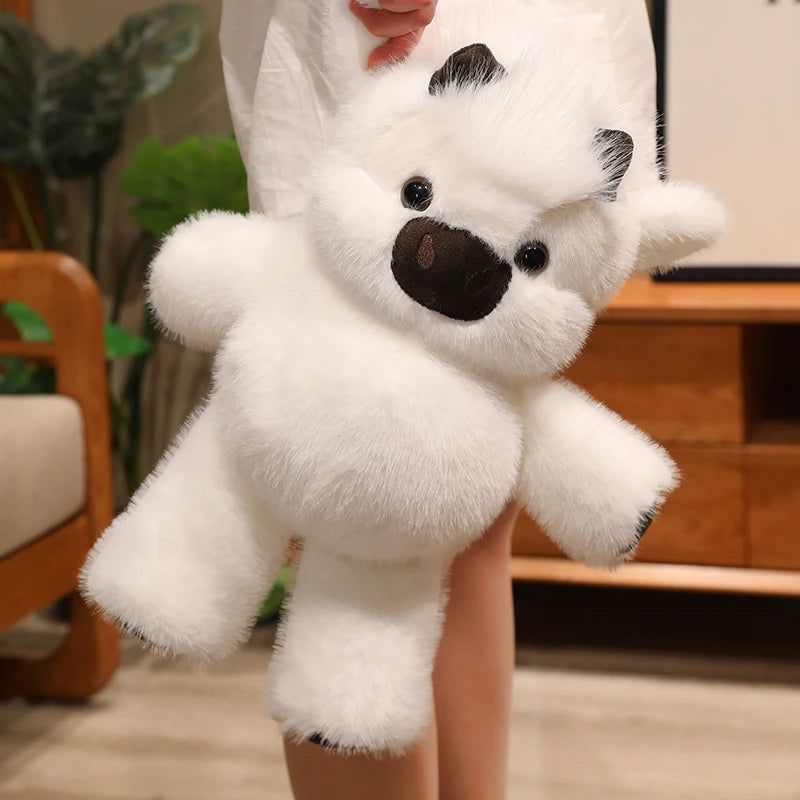 Adorable Highland Cattle Plush Toy 40cm - Huggable Running Cow Stuffed Animal Made with Premium Soft Fabric, Soothing Companion