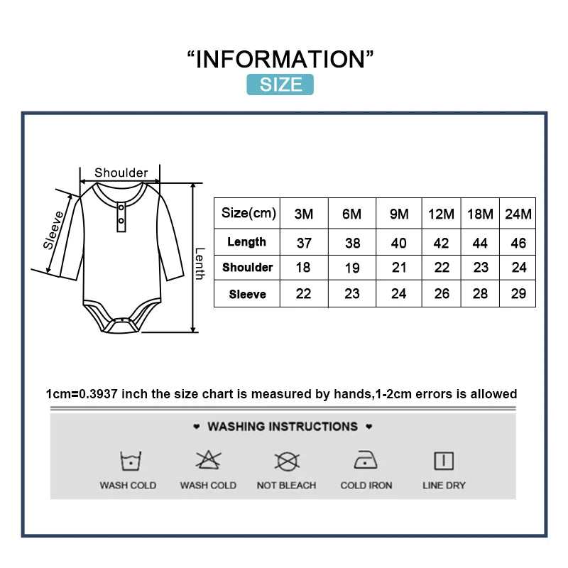 3-Piece Solid Color Baby Unisex Bodysuits Long Sleeve Newborn Rompers 0-24 Months Four Seasons Infant Clothes