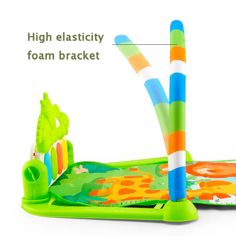 Baby Activity Gym Rack Infant Musical Piano Keyboard Crawling Blanket Pedal Play Mat Early Education 0-36 Months Toy Gifts