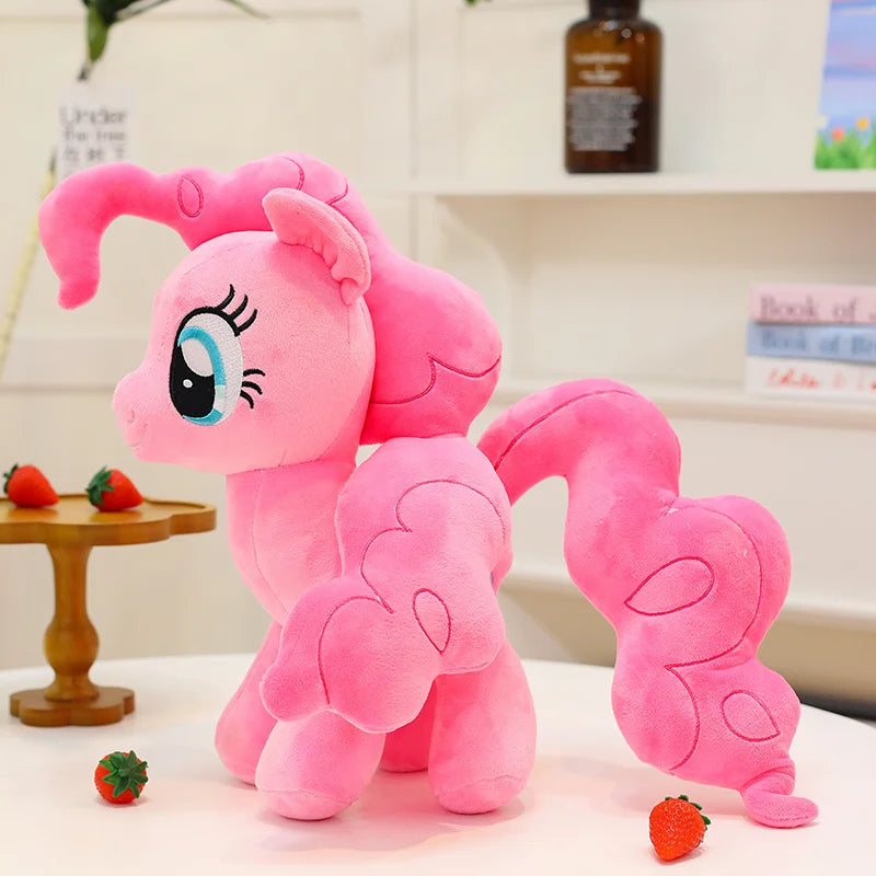 My Little Pony Plush Toy 28cm Cute Pony Stuffed Doll Soft Huggable Rainbow Pinkie Pie Birthday Gift Collection