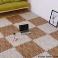 4/8/16/20Pcs Wood Grain Puzzle Mat 30x30x1CM Foam Play Mat Rug Floor Mat Carpet Play Mat Bedroom Decorative Interlocking Pad Mat
