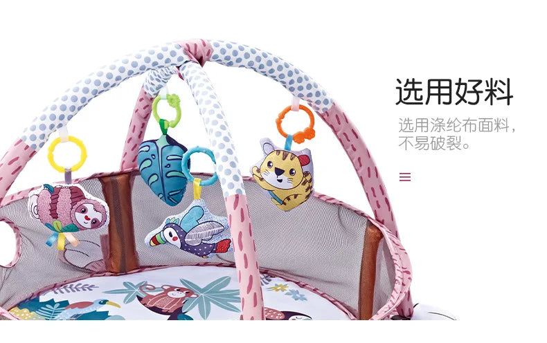 Multifunctional Baby Game Gym Play Mat Climbing Mat Fitness Rack Infant Educational Toys Rug Blanket Ball Pit Activity Pool Gift