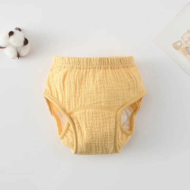 Breathable Baby Training Pants Waterproof Diapers Cotton Gauze Washable Nappies for Toddler Children Toilet Training Study Pants