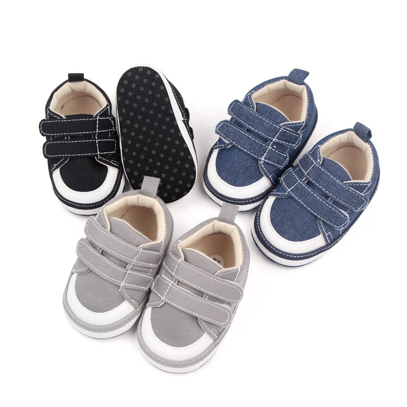 Spring and Autumn Baby Shoes Learning to Walk Shoes Anti-Slip Soft Sole for Boys and Girls 0-1 Year Old Baby Shoes