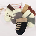 5Pairs/lot Unisex Non-Skid Baby Shoe Socks 0-12months Cotton Baby Boy Girls Meia Infantil Cheap Stuff