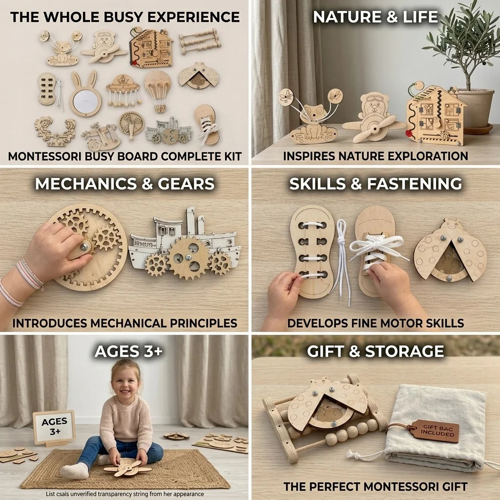 Montessori Wooden Fraction Puzzle Toys Kids Educational Math Learning Board Game Early Learning Fractions Toy Montessori Gift