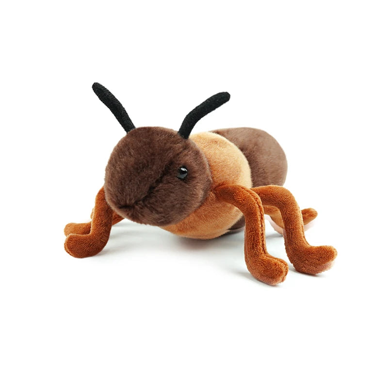 Wholesale 1pcs 6 Kinds Of Insects Plush Toys Lifelike Butterfly Ant Bee Ladybug Mantis Spider Funny Simulated Insect Model Doll