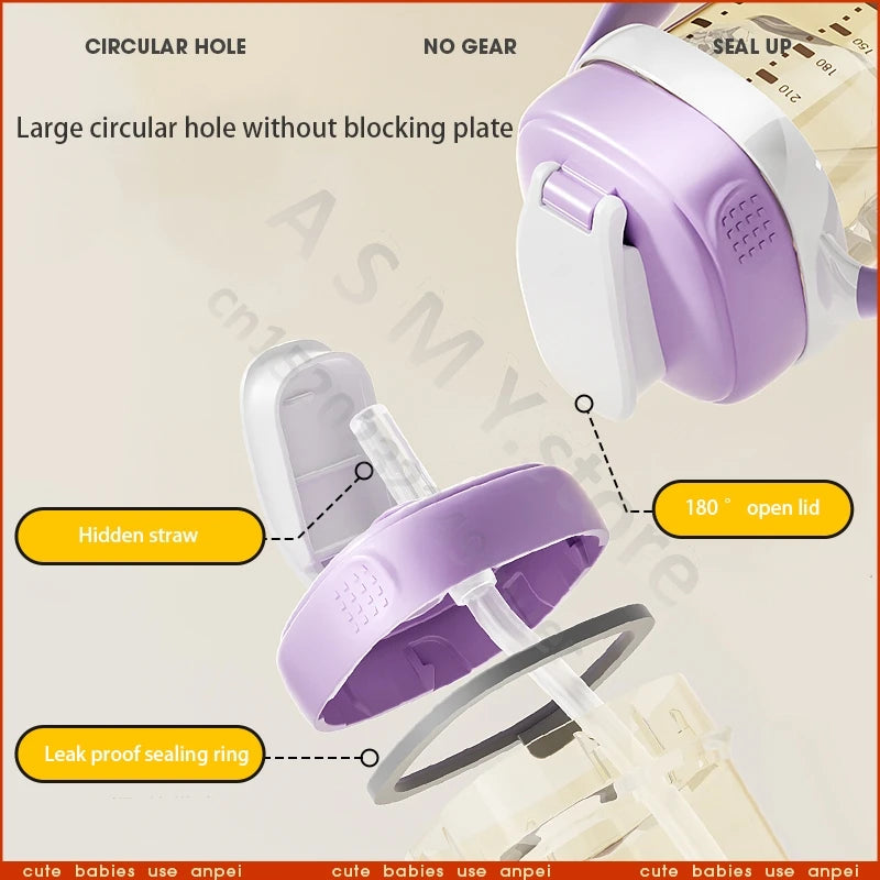 Suitable for hegen bottle accessories/cup cover/handle/nipple/square bottle universal/