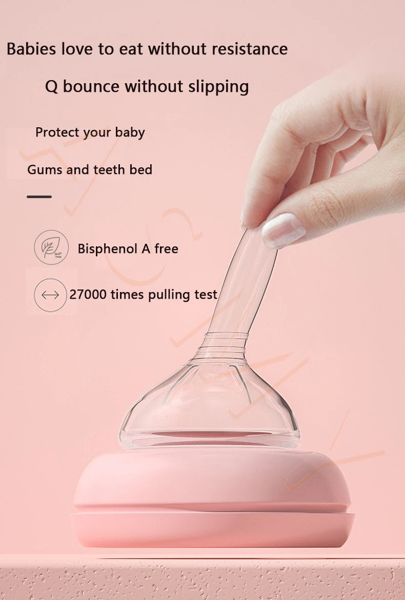 Suitable for wide caliber 5cm milk bottles/duck nipple / straight sucking nipple/soft silicone/anti-colic / bottle accessories