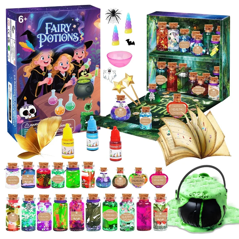 DIY Fairy Magical Potions Kit Witches' Magical Color Changing Freezing Potions Art Craft Kit Science Experiments Games Kid Craft