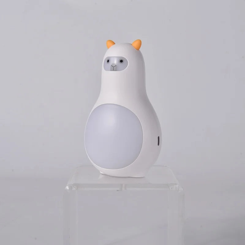 White Noise Machine M9 Portable Sleep Aid with Night Light and 24 Types of Music Cute Appearance Intelligent Sleep Monitor