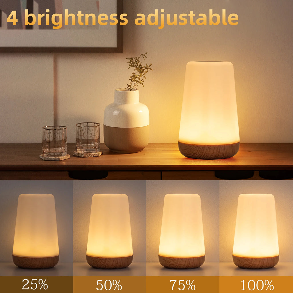 Sleeping Night Light Bedside LED Desktop Decoration Night Light Remote Control Touch 13 Colors Atmosphere Light Lamp with Hook