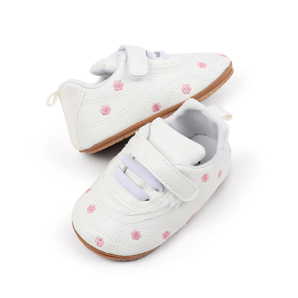 Baby Boys And Girls First Walking Toddler Shoes High Quality Baby Sneaker For 0-18 Months Spring And Autumn Soft TPR Sole