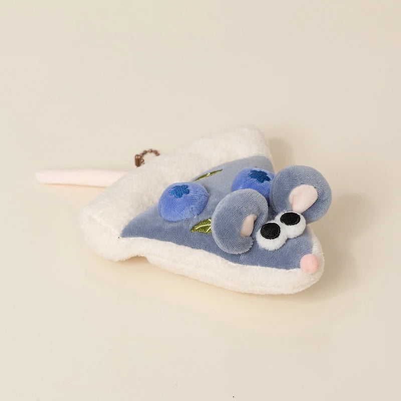 Pizza Mouse Plush Toy Hanging Pendant 14cm Decoration For Birthday Gift Home Decor Kids Room
