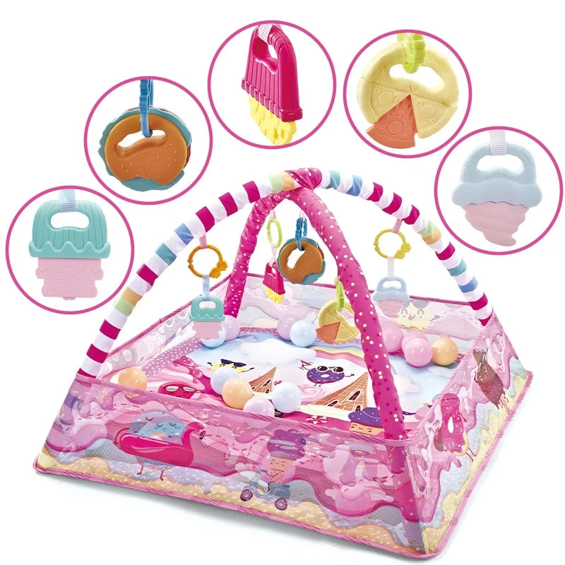 Newborn Sensory Skill Development Fitness Toys Multifunctional Game Blanket Hands Feet Exercise Mat Infant Toy
