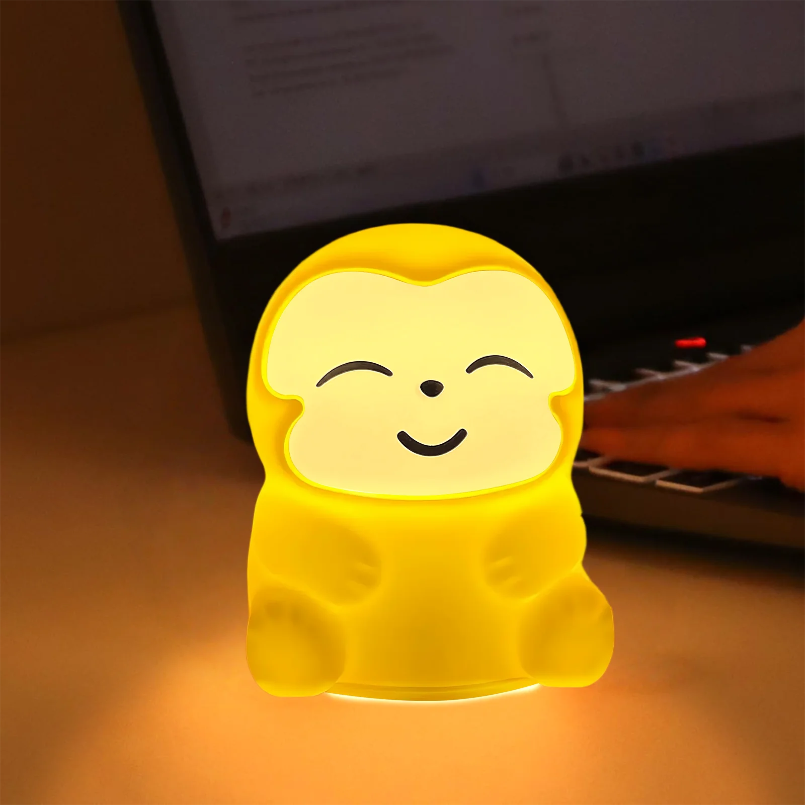 Cute Silicone Sheep Night Light LED USB Rechargeable Dimmable Eye Friendly Lamp Model SS01