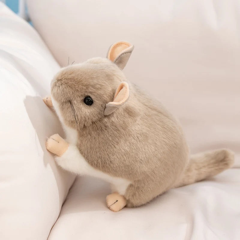 Wholesale Hot 40cm Kawaii Simulation Chinchillidae Plush Toys Soft Lifelike Chinchillas Mouse Stuffed Animal Toys Birthday Gifts