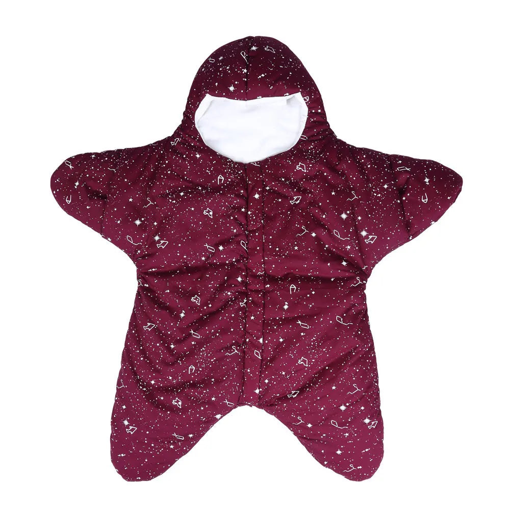 INSULAR Baby Starfish Sleeping Bags Infant Warm Sleep Sacks Kids Cotton Swaddle Blanket Separated Sleeves Legs Winter 0-8 Months