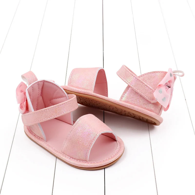Baby Sandal  Summer New Design Soft PU Beautiful Butterfly Bow High Quality Anti-slip Sole Casual Style New Fashion BJZ3231