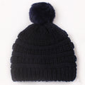 Baby Solid Color Knitted Pullover Hat Children's Ball Warm Hat Autumn and Winter Boys and Girls Cute and Comfortable Knitted Hat