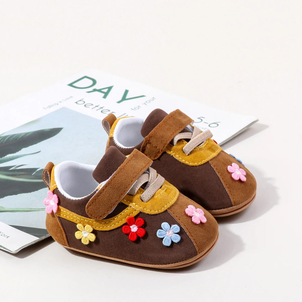 Spring And Autumn Baby Boys And Girls First Walking Toddler Shoes 0-1 Years Old High Quality Sneaker PU Leather TPR Sole