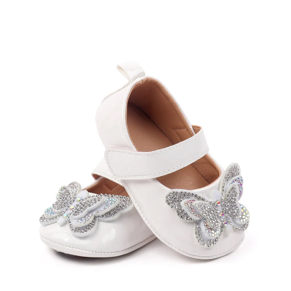 2025 Baby Girls Princess Pre-walking Indoor Outdoor Toddler Shoes With Comfortable TPR Sole and Fashion Design For 0-18M BBW5121