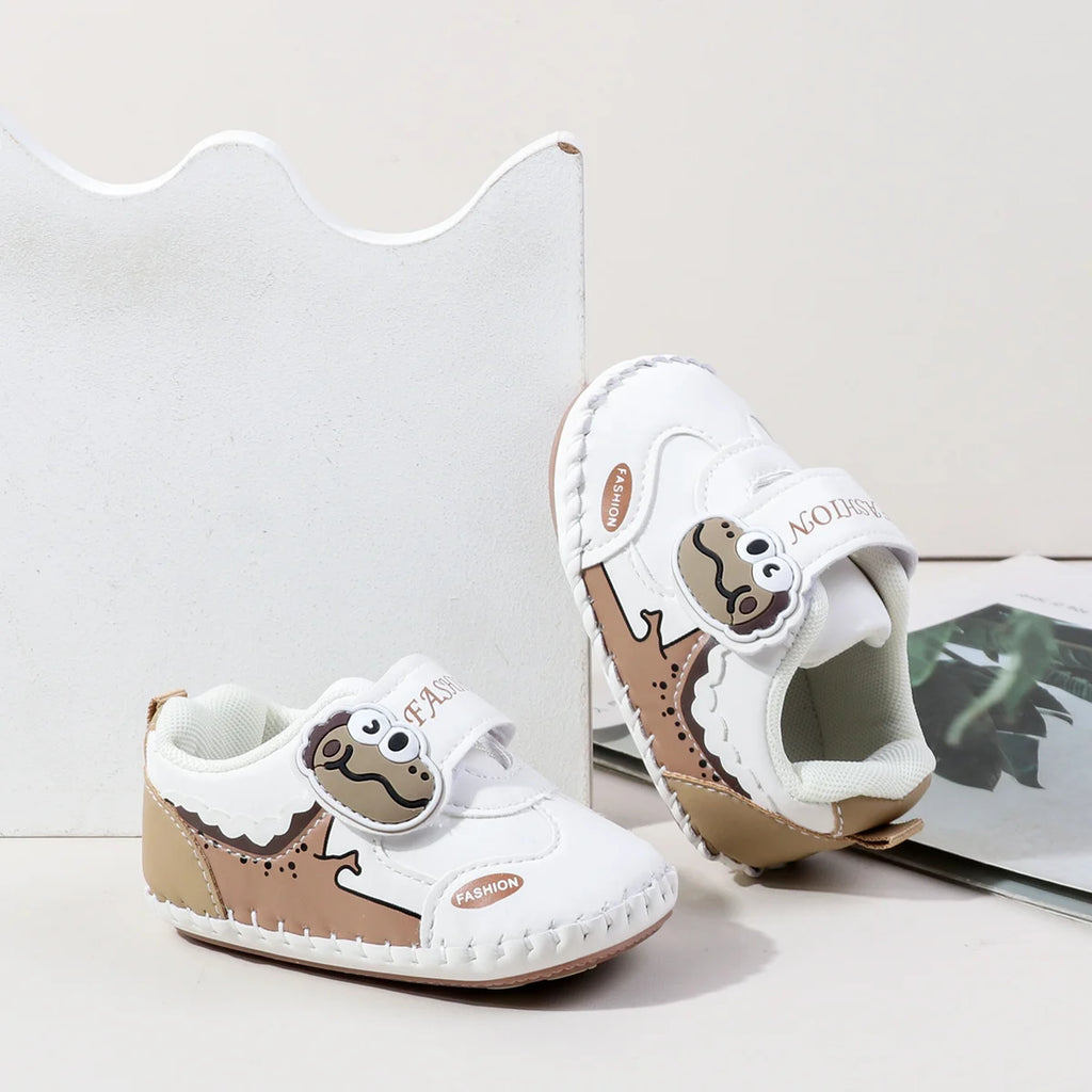 Spring And Autumn Baby Boy's And Girl's Toddler Shoes 0-18 Months High Quality PU Leather And Soft TPR Sole Baby Sneaker