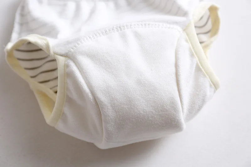 Cotton Baby Training Pant Reusable Gauze Diaper Waterproof Cloth Diaper Baby Study Pants Washable Nappies Diapering