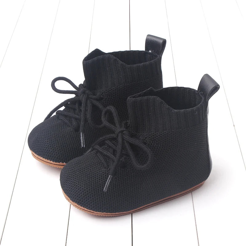 2025 Boys And Girls' 0-1 Years Old High-Top Casual Anti-Slip Softness Toddler Shoes For Sports Activities Baby Shoes