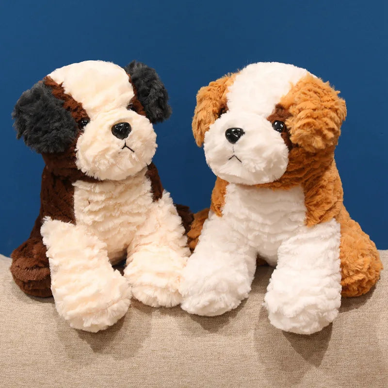 26cm Super Soft Saint Bernard Husky Teddy Dog Plush Toy Cute Animal Pillow Creative Home Decor Birthday Christmas Gift