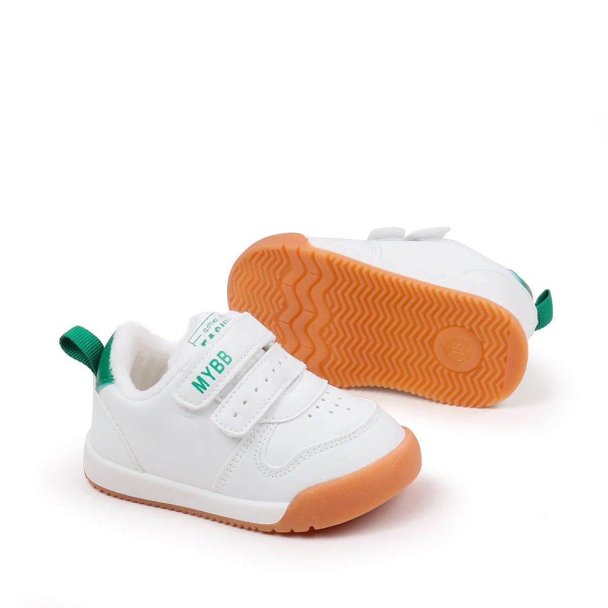 Winter Trendy New Baby Walking Shoes For Boys And Girls Small Children Anti-Slip Soft Sole White Sneakers