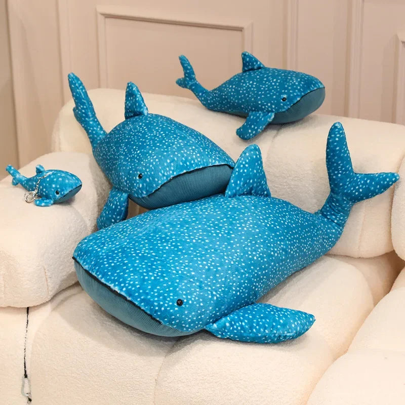 Lovely Whale Plush Toys Stuffed Soft Animal Blue Whale Dolls Kawaii Toy for Birthday Christmas Gift