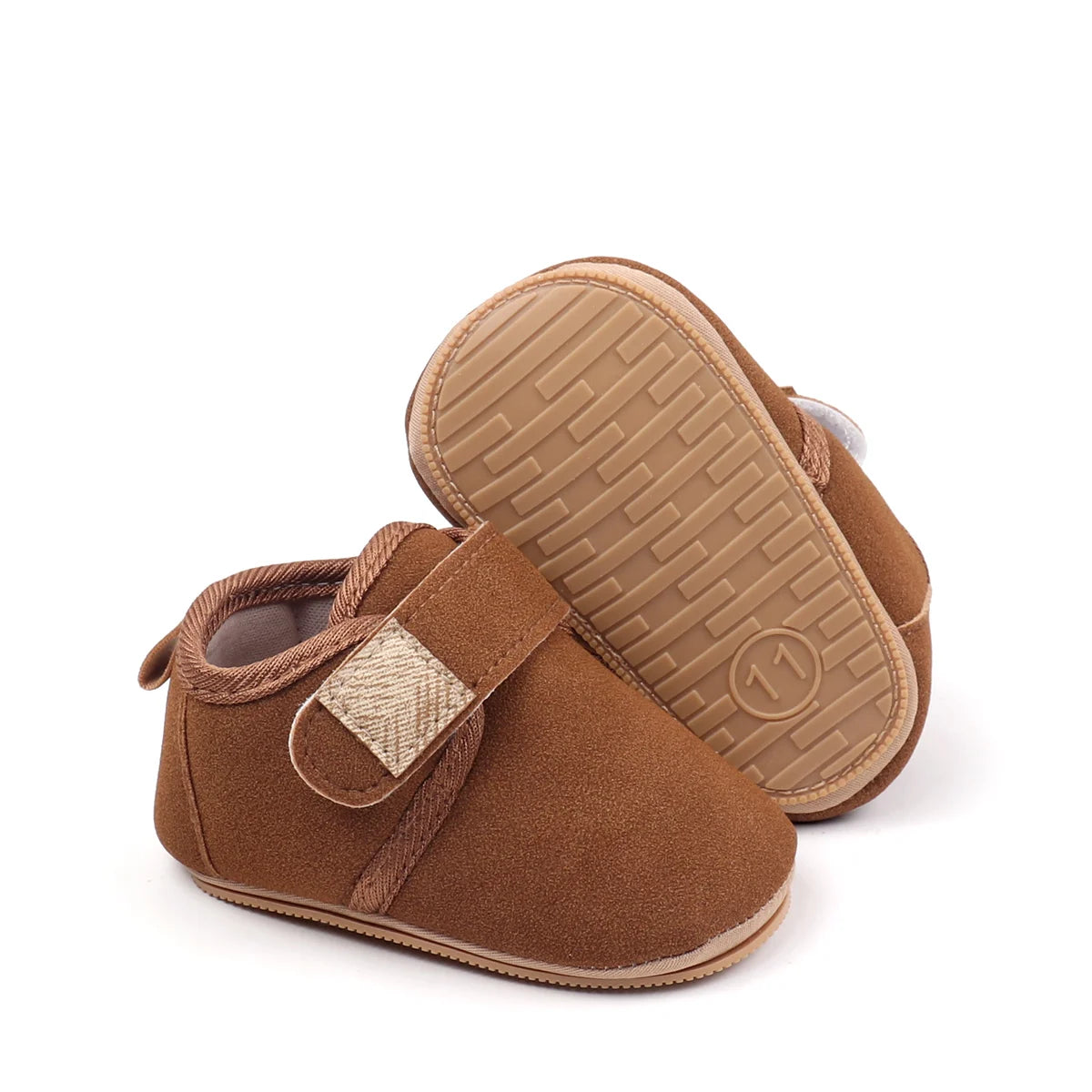 Autumn Solid Color Baby Shoes With Soft Rubber Sole Suitable For Both Boys And Girls Baby-Sized Toddler Walking Shoes