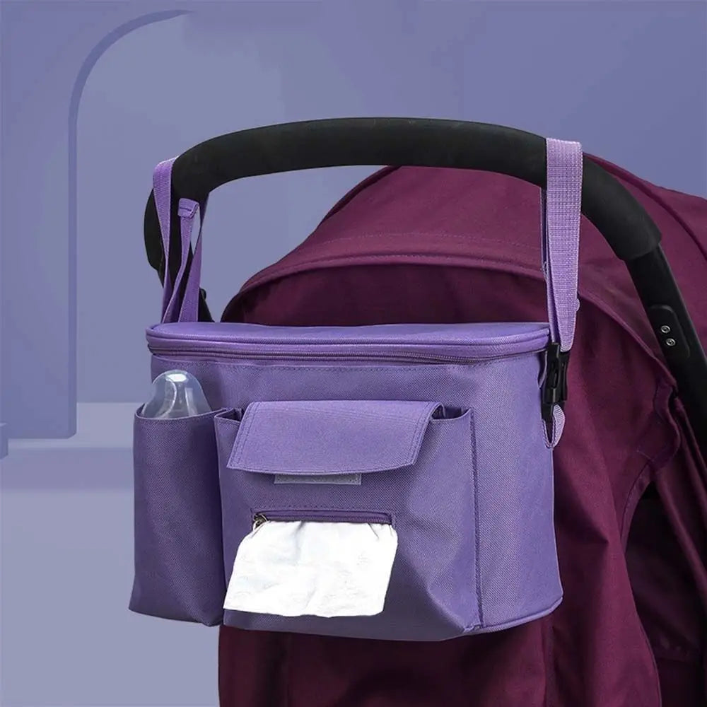 Multi Pocket Stroller Organizer Bag Large Capacity Diaper Bottle Stroller Hanging Bag Outdoor Travel Pram Storage Bag Mommy Bags
