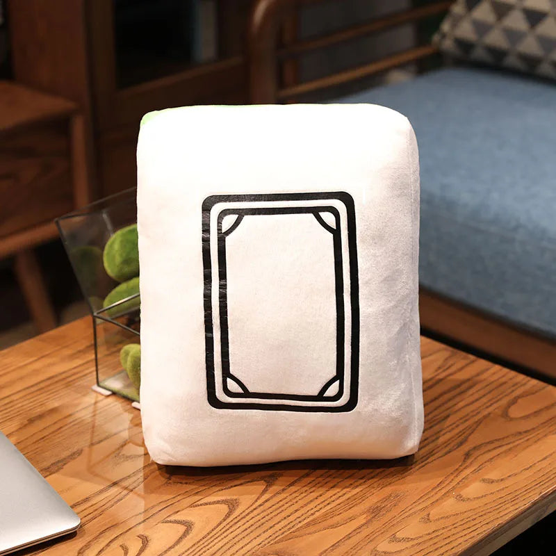 Hot 1pc Creative Mahjong Pillow Cushion Chinese Plush Toy Car Chair Backrest Mahjong Dice Funny Nap Pillow Sofa Home Decor Gift